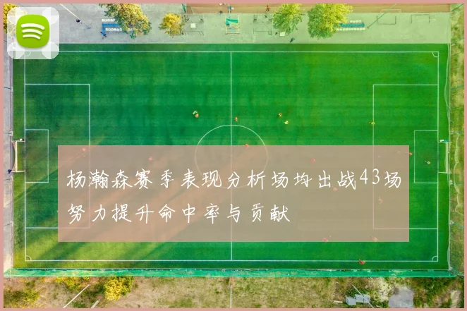 杨瀚森赛季表现分析场均出战43场努力提升命中率与贡献